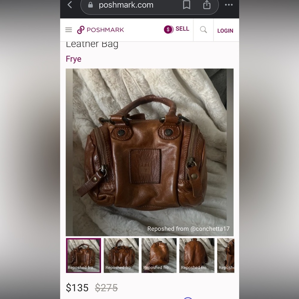 Frye Vintage Leather Sachel - Picture 6 of 6